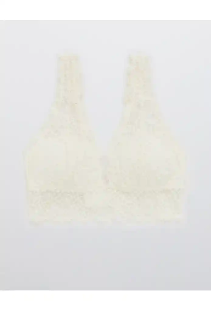Bralette Blanco Talla Medium Aerie American Eagle