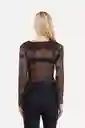 Top Fabiana Negro Talla M Mercedes Campuzano