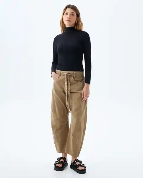 Camiseta Mujer Negro Talla XS 609f019 Americanino