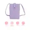 Bolso Mini Porta Celular Básico Lila Miniso