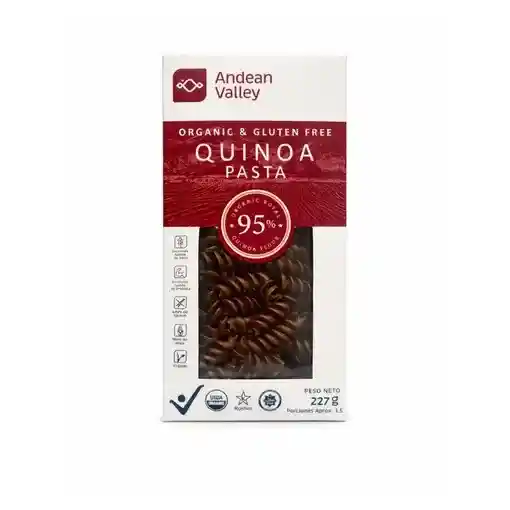 Pasta de Quinoa Real Organica Negra Av 95% - Andean Valley