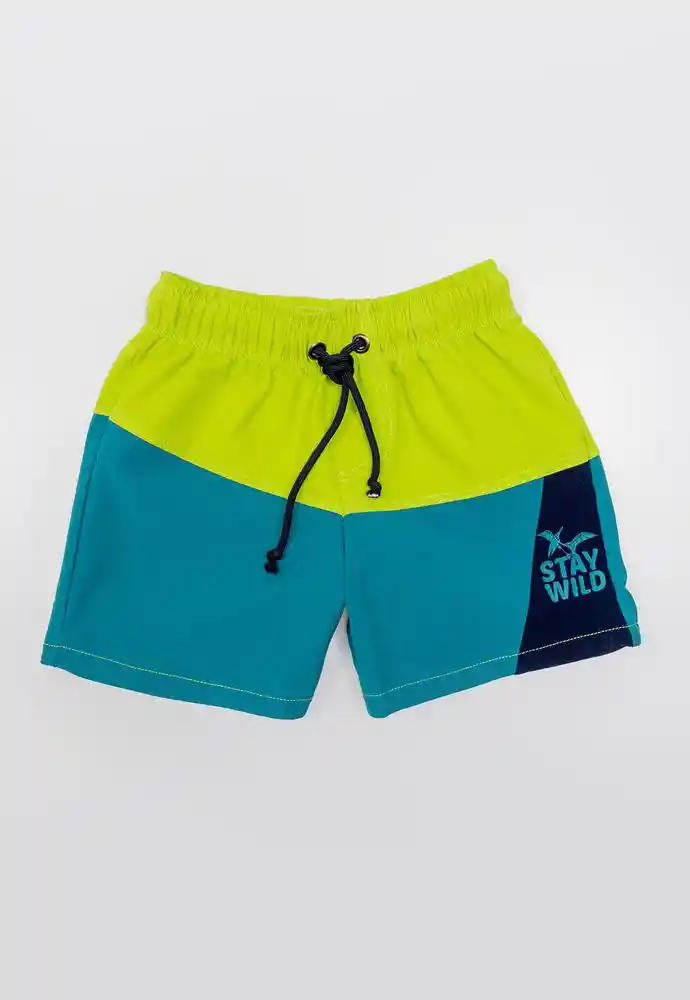 Pantaloneta Baño 4t-azul