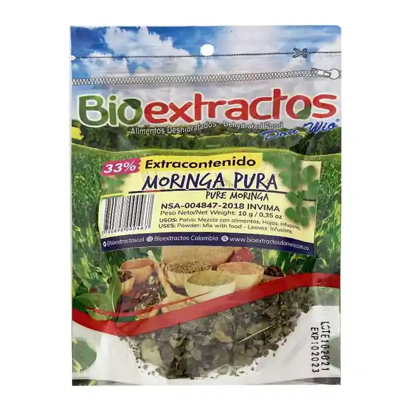 Moringa Deshidratada Bioextractos