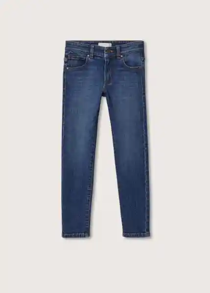 Jeans Slim Tejano Oscuro Talla 09 Niños Mango