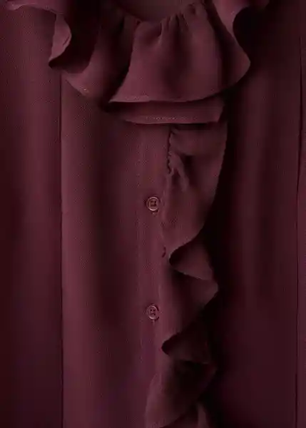 Blusa Bologna Burdeos Talla L Mujer Mango