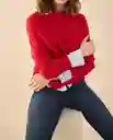Blusa Tejido Rojo Mineral Medio Talla S 462G200 Esprit
