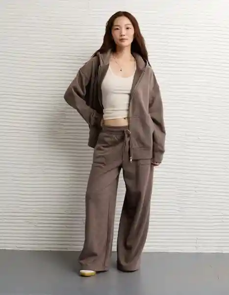 Buzo Mujer Café Talla SMALL 2823285 American Eagle