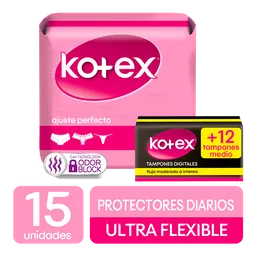 Kotex Protectores Diarios Ultra Flexibles