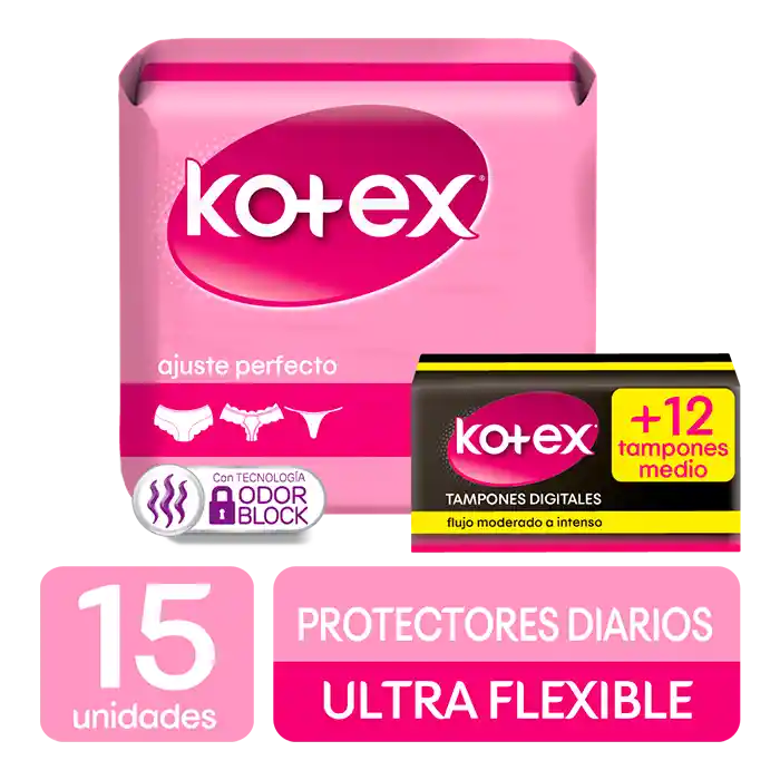 Kotex Protectores Diarios Ultra Flexibles