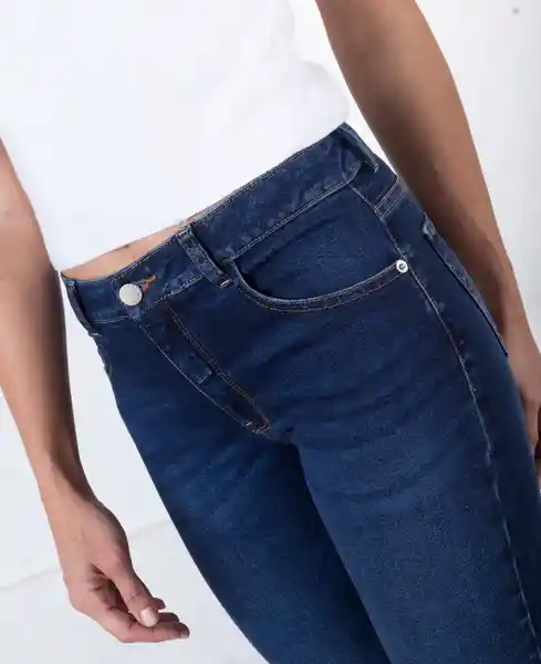 Jean Skinny Anna Índigo Medio Azul 12 790E500 Naf Naf