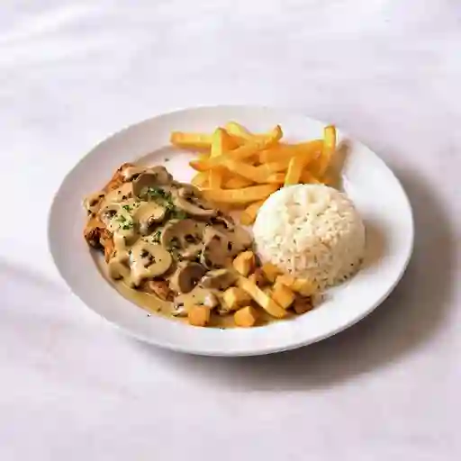 Lomo de Cerdo en Salsa de Champiñones