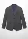 Blazer Americana Brasilia Gris Talla 52 Hombre Mango