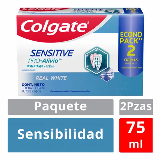 Colgate Sensitive Crema Dental Pro-Alivio Real White