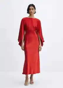 Vestido New Rosa-A Rojo Talla L Mujer Mango