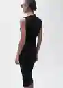 Vestido Bella Negro Talla M Mujer Mango
