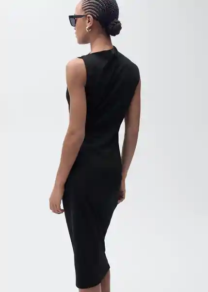 Vestido Bella Negro Talla M Mujer Mango