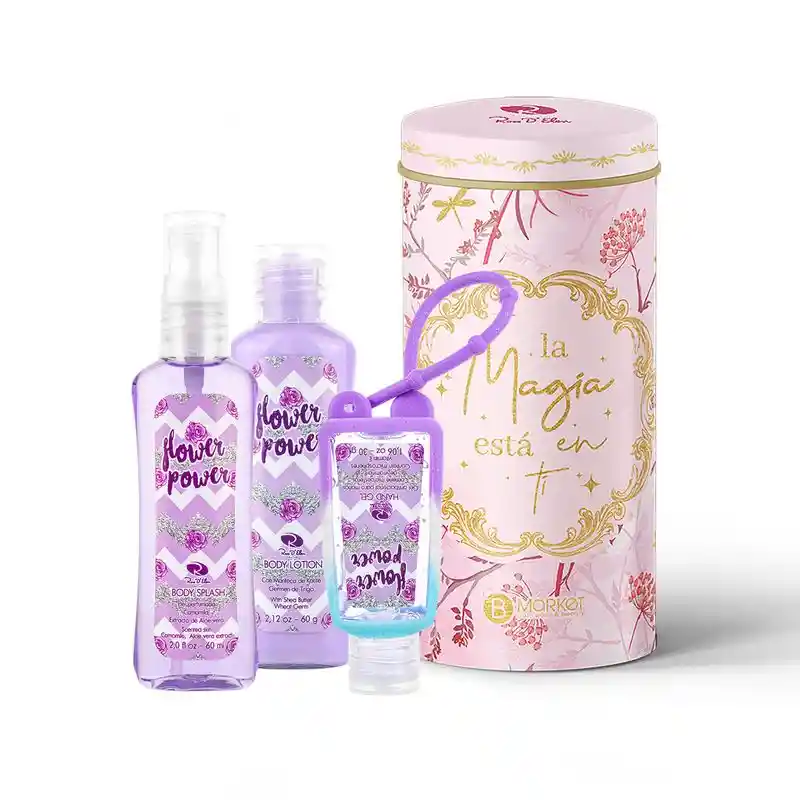 Ross D'Elen Set Body Splash Flower Power Body Lotion + Gel