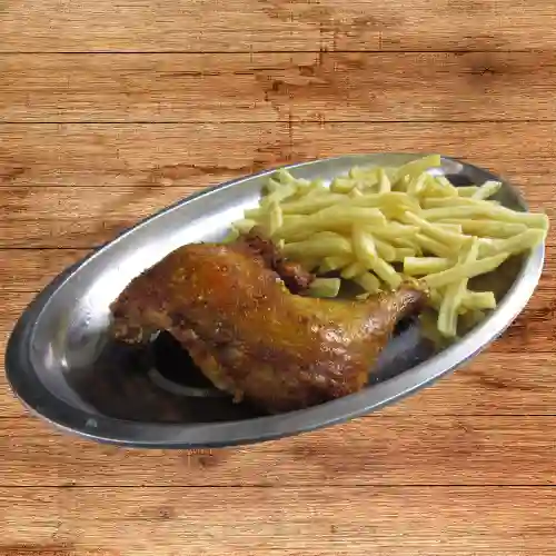 1/4 de Pollo con Papas a la Francesa