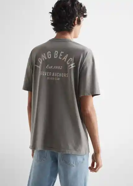 Camiseta Bay Gris Talla 18 Mango Teen Boy Mango