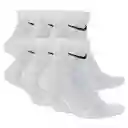 Nike Medias u Everyday Cush Ankle Blanco Talla S Ref: SX7669-100