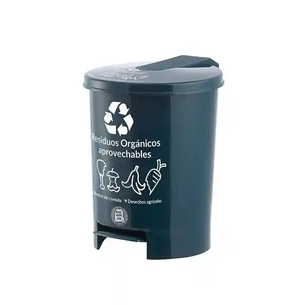 Vanyplas Papelera Pedal Screen Verde 12 L