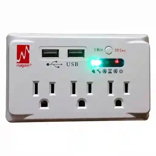 Magom Protector Voltaje Con Entrada Usb