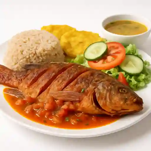 Mojarra Frita Guisada