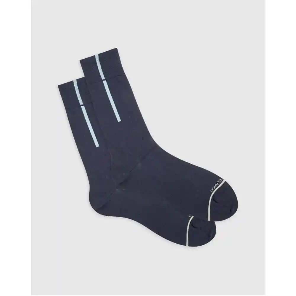 Medias Casuales Largas Con Algodón Masculino Pazi Punto Blanco Talla 10-12