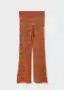 Pantalón Hawai Naranja Talla 18 Mujer Mango