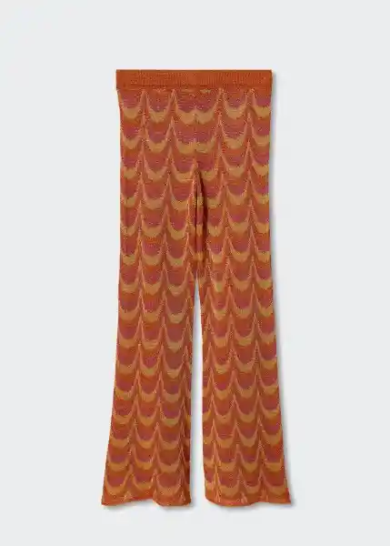 Pantalón Hawai Naranja Talla 18 Mujer Mango