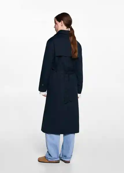 Saco Trench Trenchn Navy Talla 22 Niñas Mango