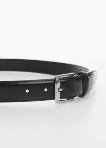 Cinturón Básico Negro Talla 90 Hombre Mango