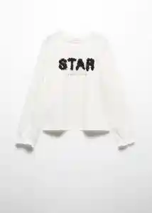 Camiseta What Offwhite Talla 12 Niña Mango
