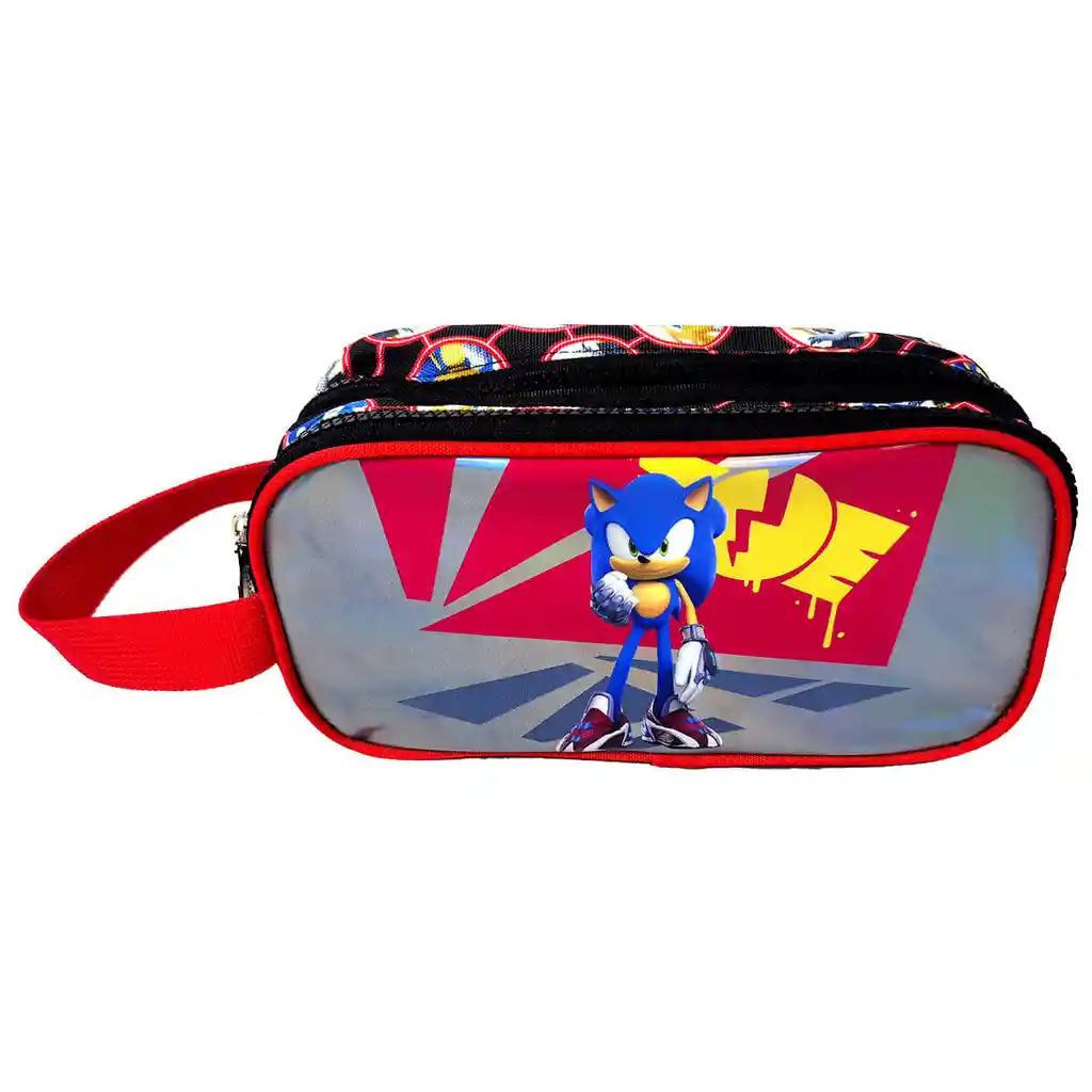 Cartuchera Premium 2 Bolsillos Sonic Power