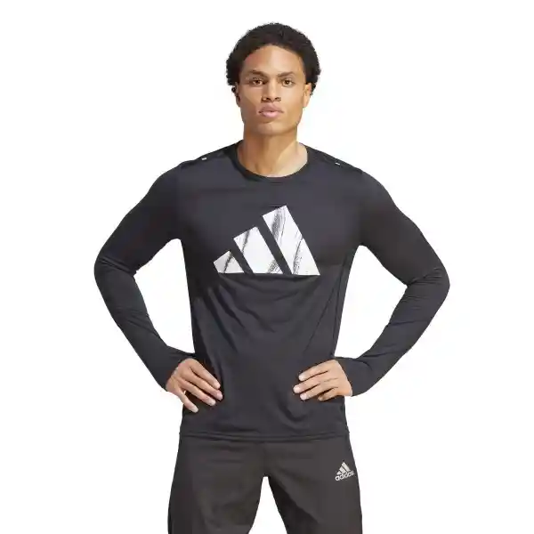 Adidas Buzo Run it Bos Para Hombre Negro Talla L