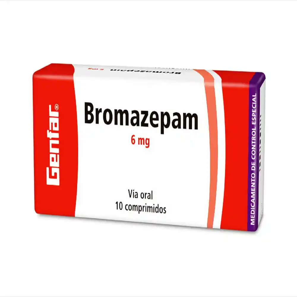 Genfar Bromazepam Gf Dcont Tabletas 6 Mg Caja