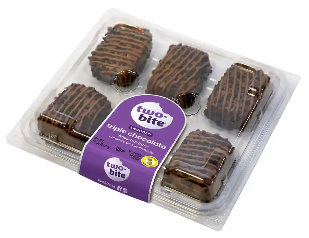 Brownie Two Bite Triple Chocolate (220 Gr)