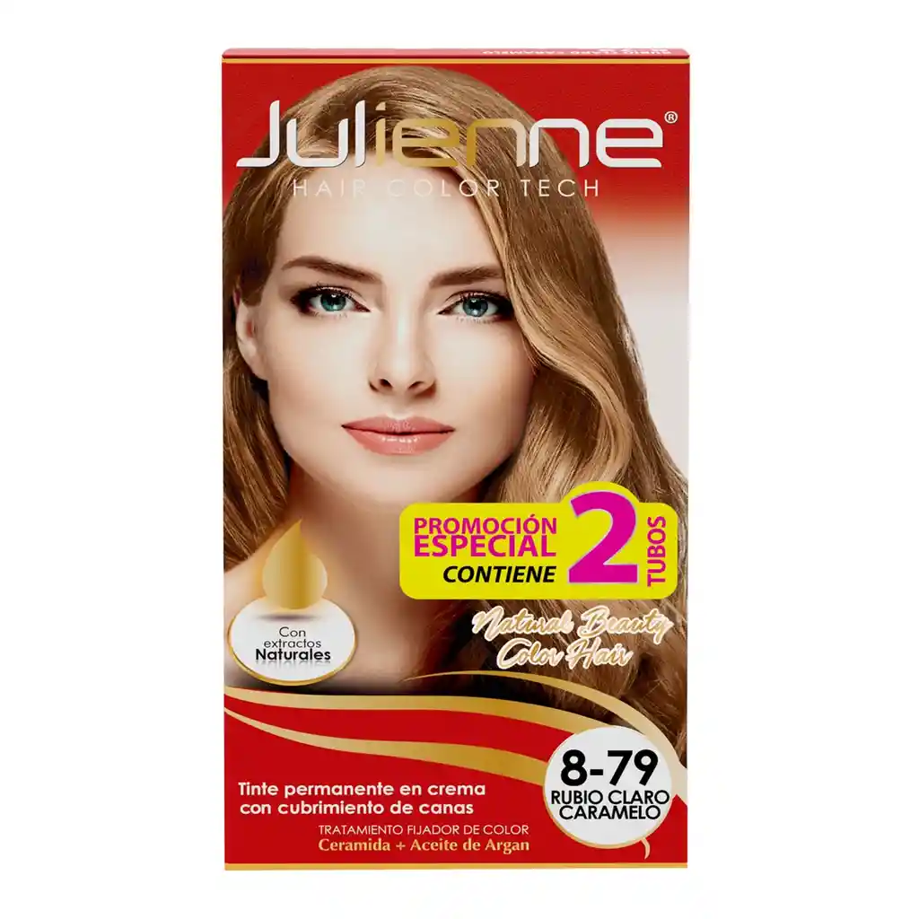 Tinte Julienne Estuche Doble Rubio Claro Caramelo 8-79