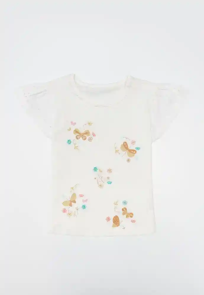 Camiseta Manga Corta 2t-ivory