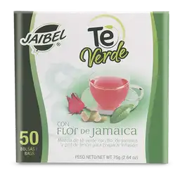 Jaibel té Verde Con Flor de Jamaica