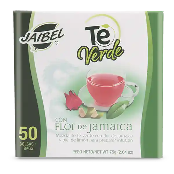 Jaibel té Verde Con Flor de Jamaica