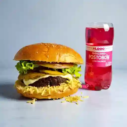 Hamburguesa con Manzanas Confitada+gaseo