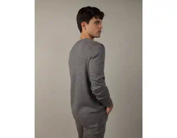 Suéter Tejido Hombre fr Gris Talla Small American Eagle