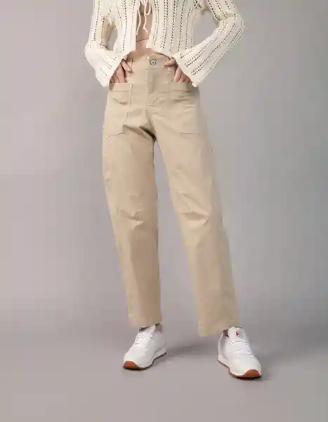 Pantalón Mujer Beige Talla 10 REGULAR 5289164 American Eagle