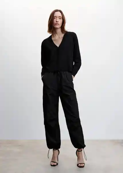 Cárdigan Lucca Negro Talla M Mujer Mango