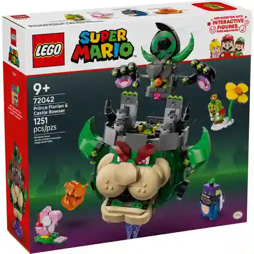 Set Construcción Príncipe Florian y Bowser Castillo Lego