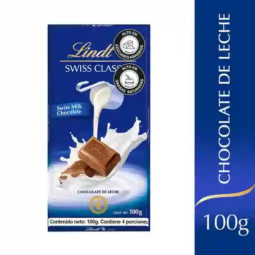 Lindt Tableta de Chocolate con Leche Swiss Classic