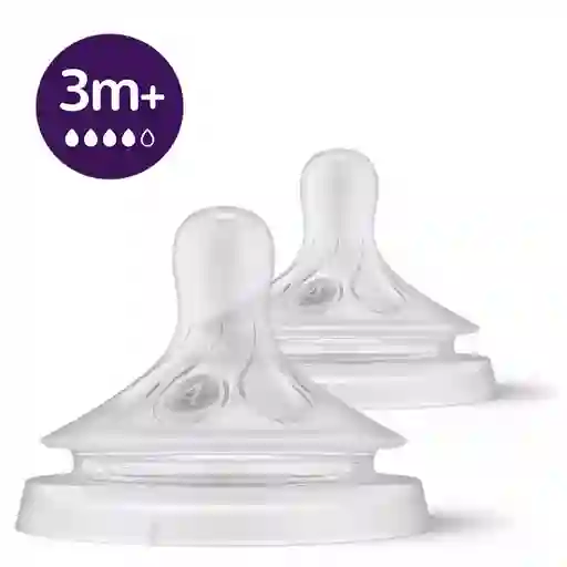 Avent Tetina Flujo 4 Natural 3.0