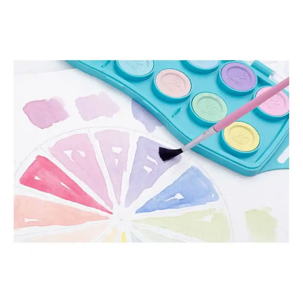 Acuarela Junior Pastel X 12 Mas Pincel Pelikan