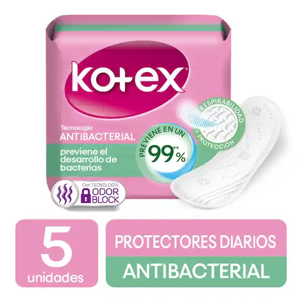 Kotex Protectores Diarios Antibacterial